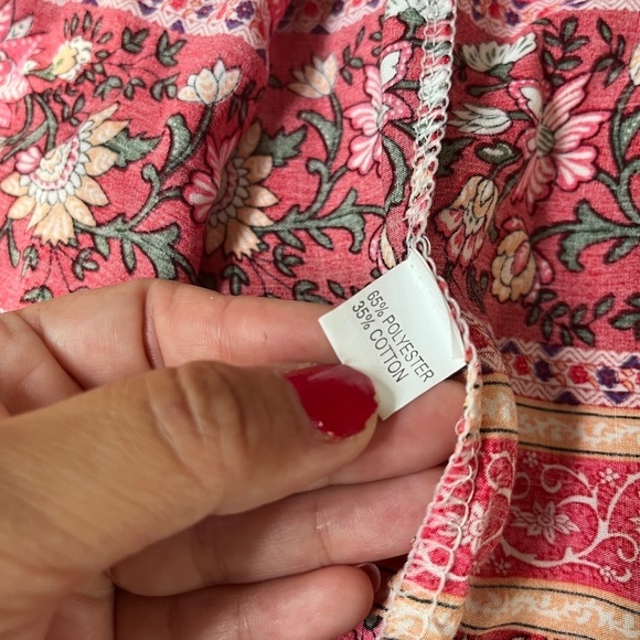 Vintage Boho Chic Open Wrap Maxi Dress Belted Vacation Cover Up Top, One Size - Picture 10 of 10